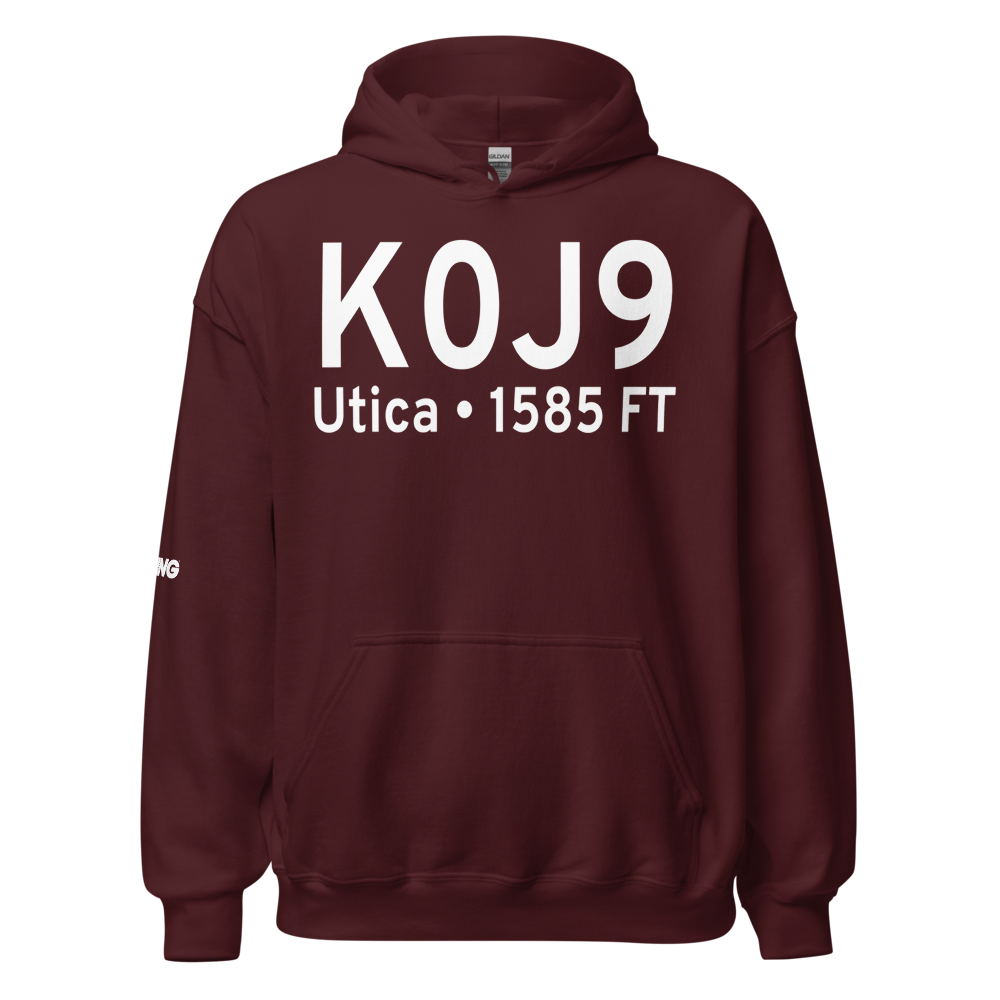 Flying V Airport (K0J9) ICAO Hoodie Sweatshirt 