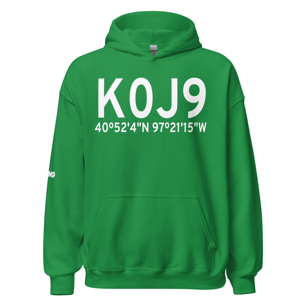 Flying V Airport (K0J9) ICAO Hoodie Sweatshirt 