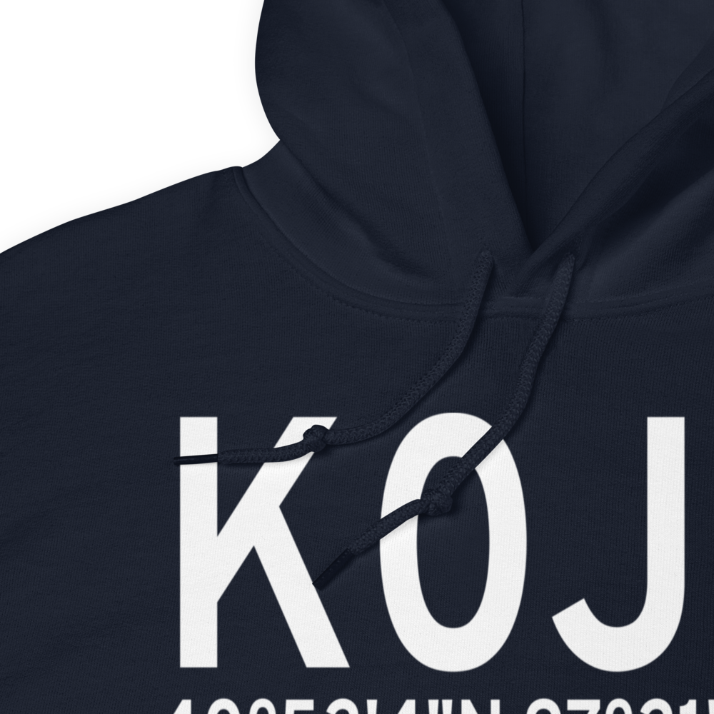 Flying V Airport (K0J9) ICAO Hoodie Sweatshirt 