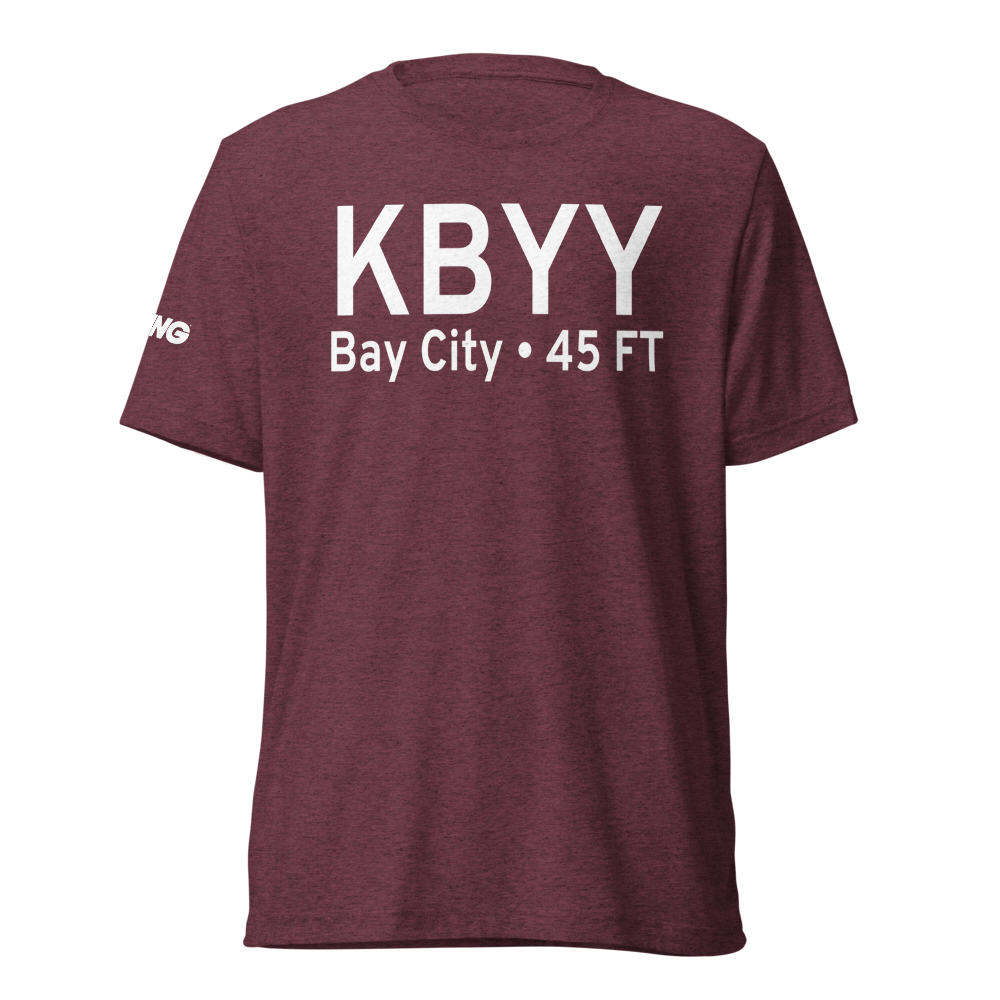 Bay City Municipal Airport (KBYY) ICAO Tri-blend T-Shirt 