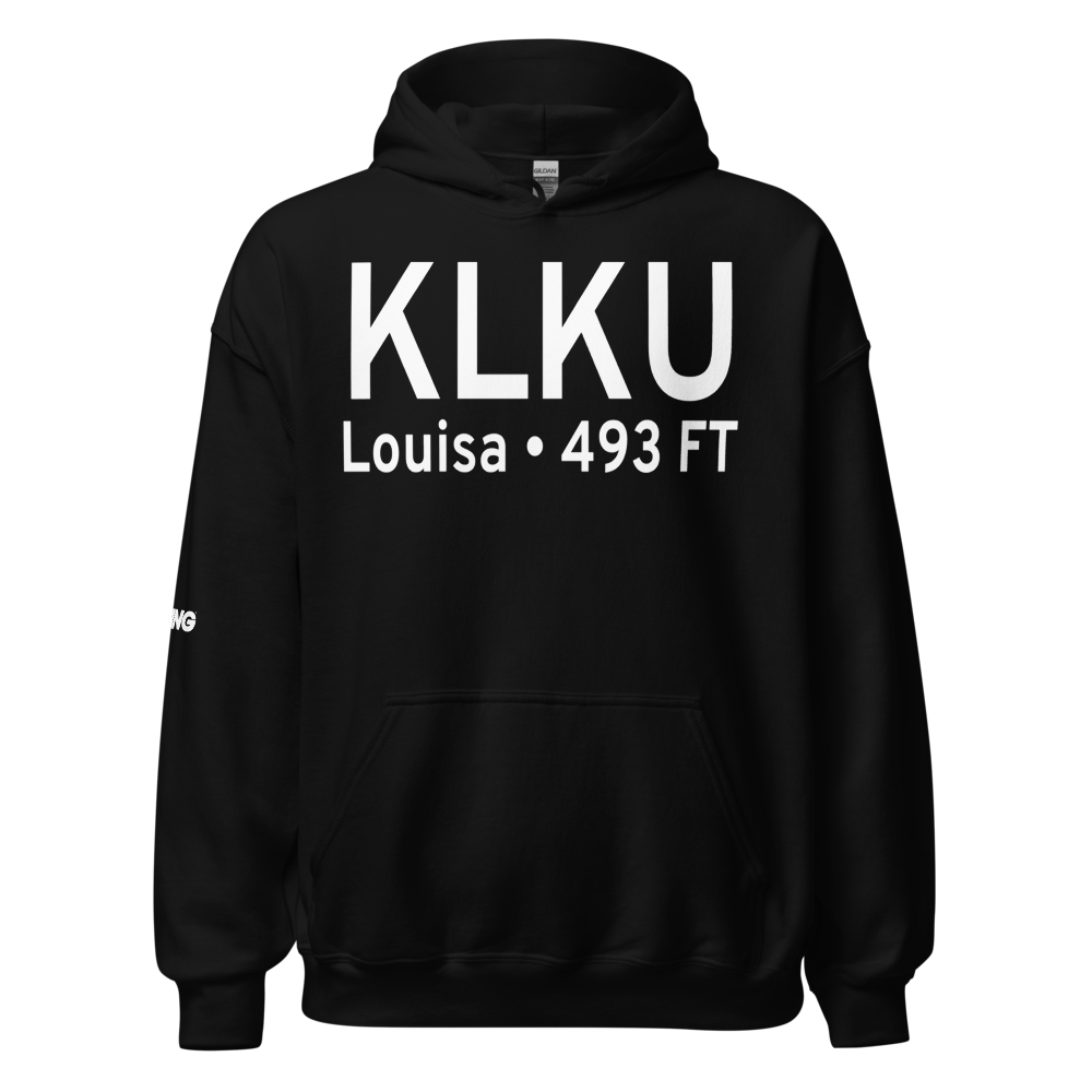 Louisa County Airport/Freeman Field (KLKU) ICAO Hoodie Sweatshirt 