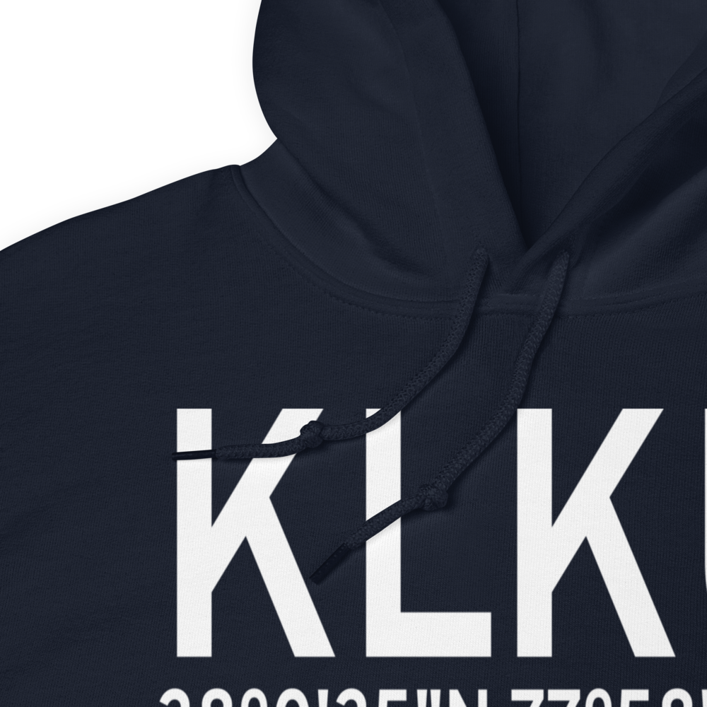Louisa County Airport/Freeman Field (KLKU) ICAO Hoodie Sweatshirt 