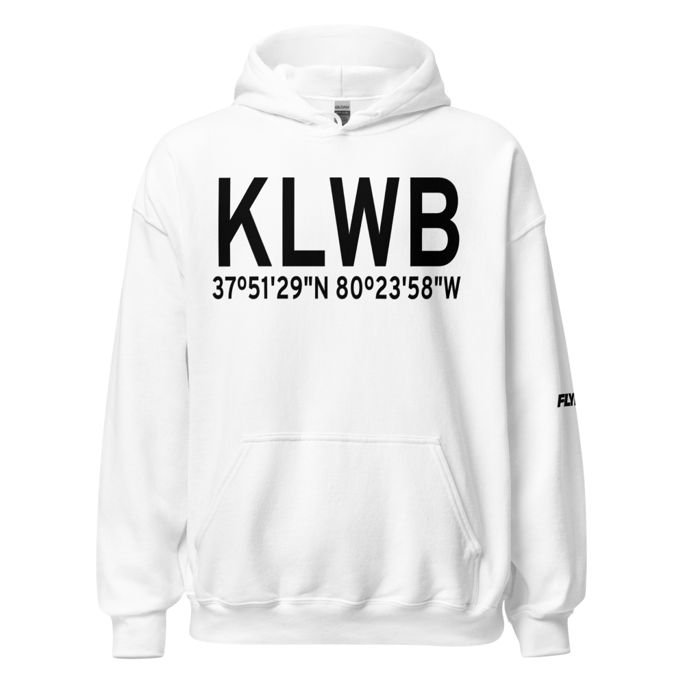 Greenbrier Valley Airport (KLWB) ICAO Hoodie Sweatshirt 