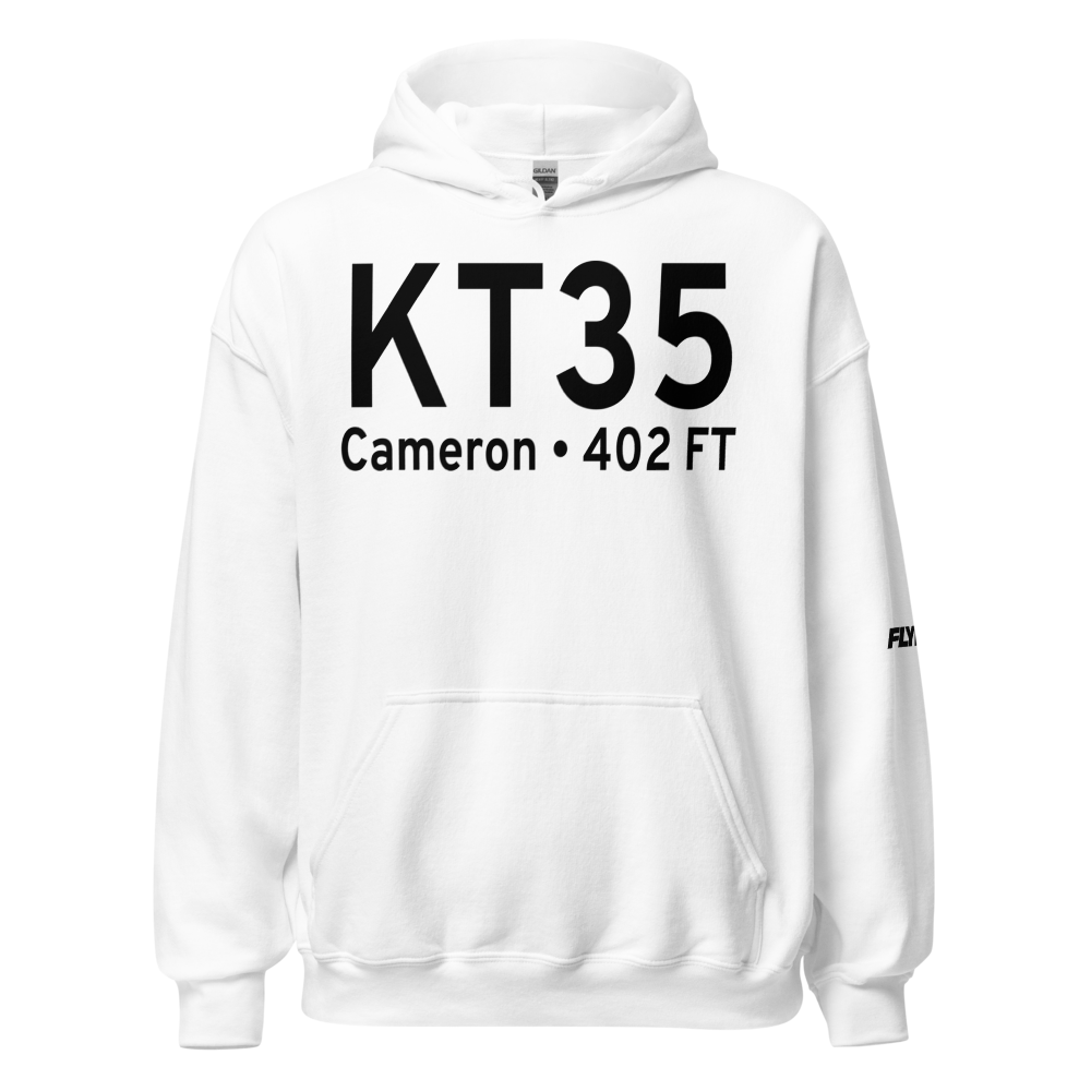 Cameron Municipal Airpark (KT35) ICAO Hoodie Sweatshirt 