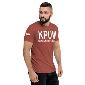 Pullman Moscow Regional Airport (KPUW) ICAO Tri-blend T-Shirt