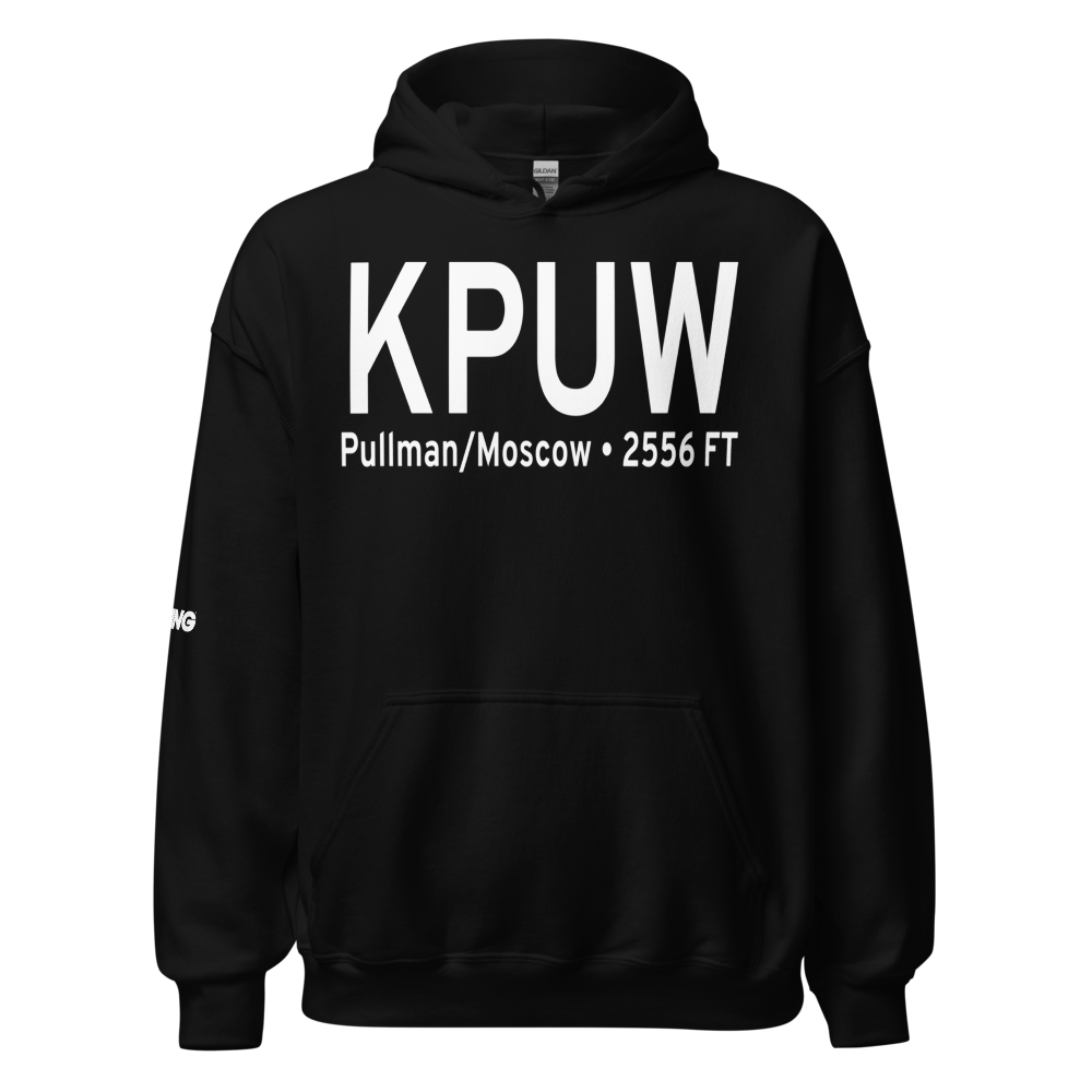 Pullman Moscow Regional Airport (KPUW) ICAO Hoodie Sweatshirt 