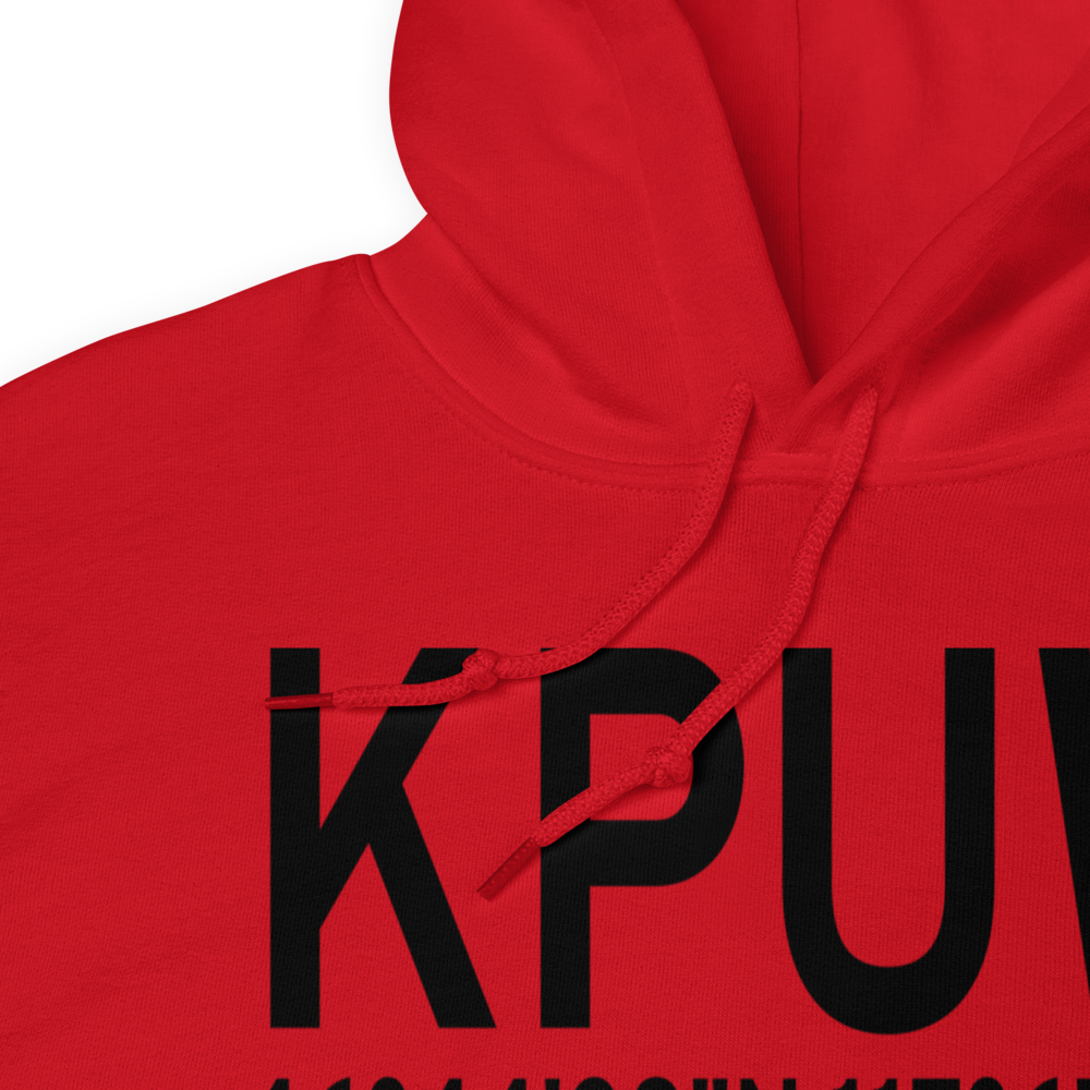 Pullman Moscow Regional Airport (KPUW) ICAO Hoodie Sweatshirt 