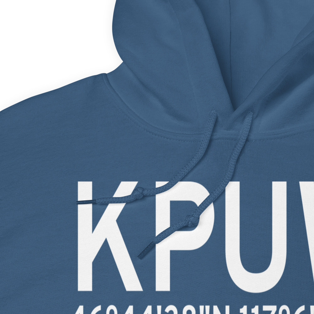 Pullman Moscow Regional Airport (KPUW) ICAO Hoodie Sweatshirt 
