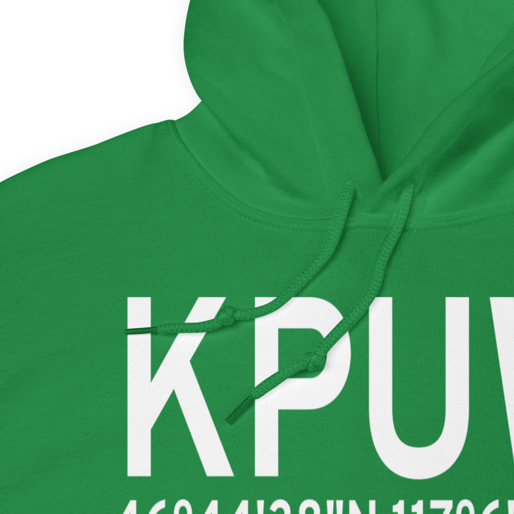 Pullman Moscow Regional Airport (KPUW) ICAO Hoodie Sweatshirt 