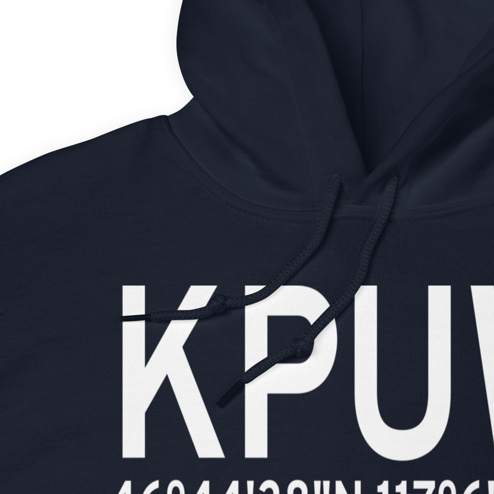 Pullman Moscow Regional Airport (KPUW) ICAO Hoodie Sweatshirt 
