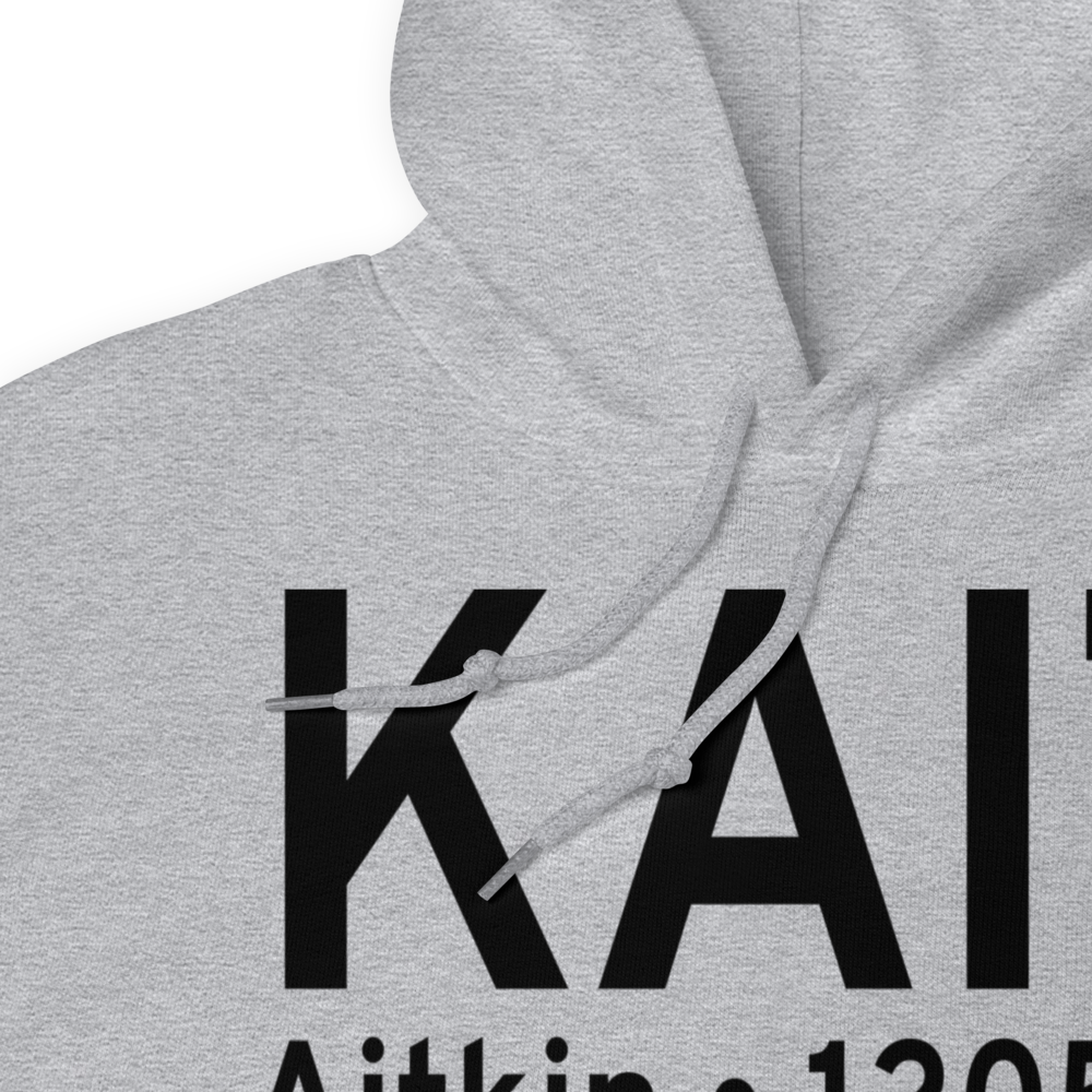 Aitkin Municipal Steve Kurtz Field (KAIT) ICAO Hoodie Sweatshirt 