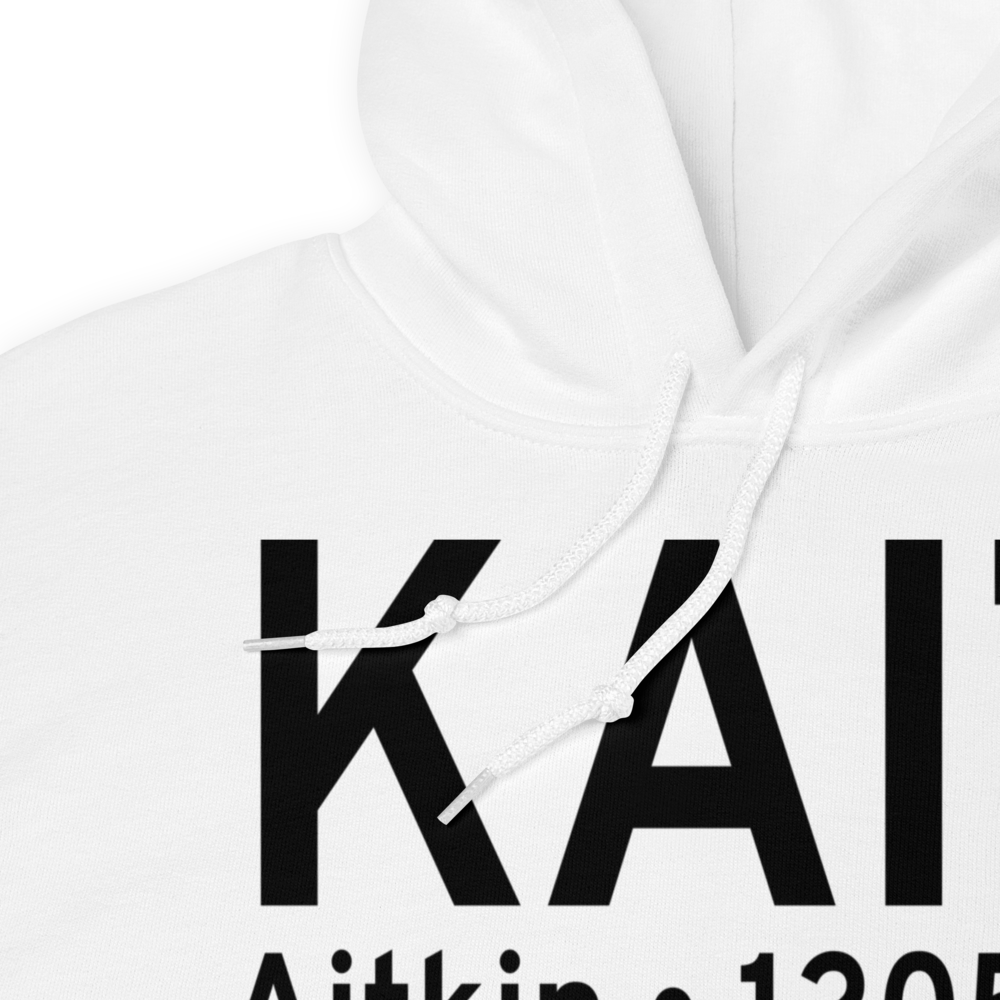 Aitkin Municipal Steve Kurtz Field (KAIT) ICAO Hoodie Sweatshirt 
