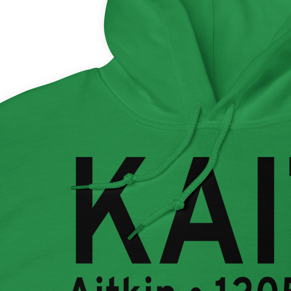 Aitkin Municipal Steve Kurtz Field (KAIT) ICAO Hoodie Sweatshirt 