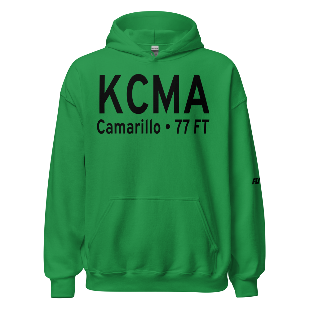 Camarillo Airport (KCMA) ICAO Hoodie Sweatshirt 