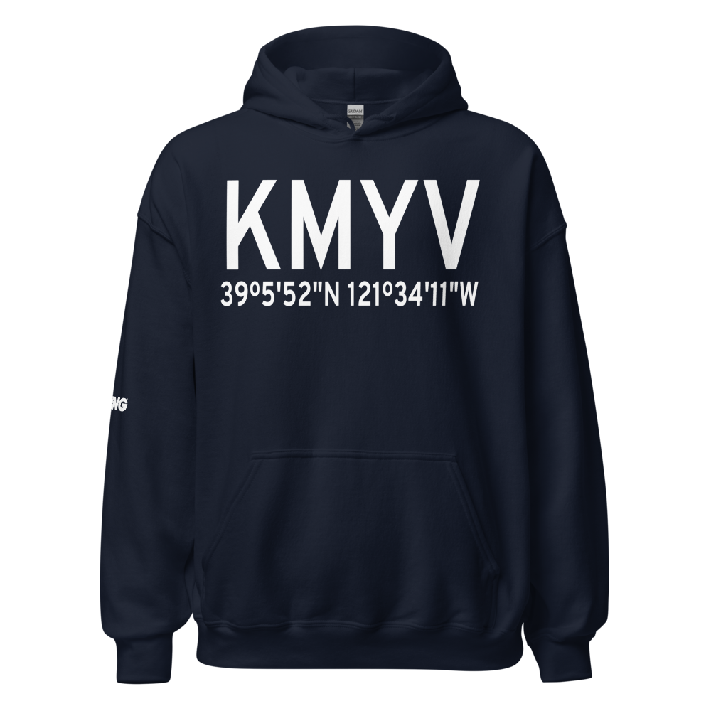 Yuba County Airport (KMYV) ICAO Hoodie Sweatshirt 