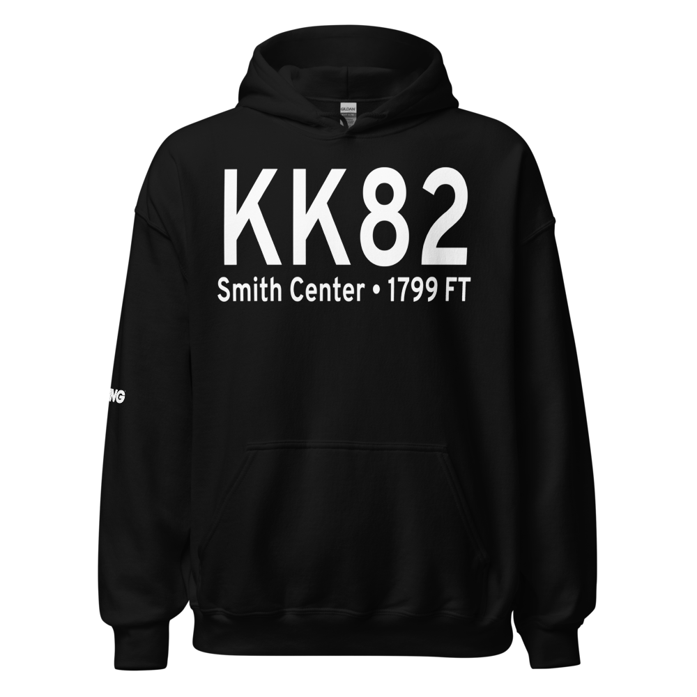 Smith Center Municipal Airport (KK82) ICAO Hoodie Sweatshirt 