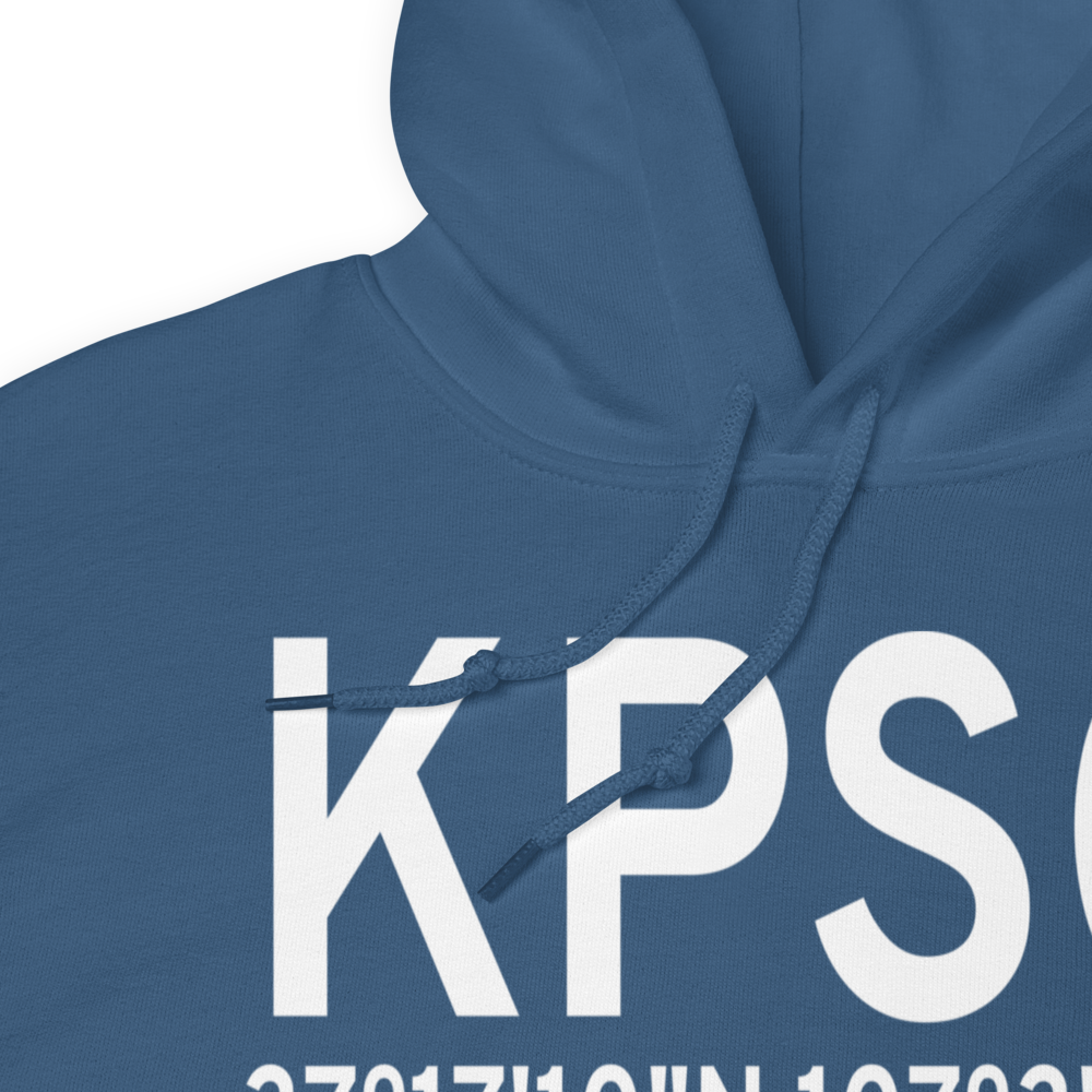 Stevens Field (KPSO) ICAO Hoodie Sweatshirt 
