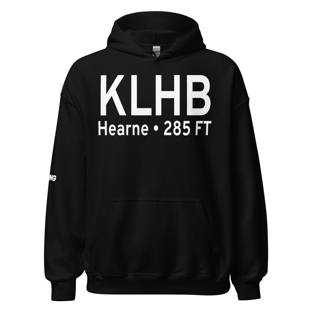 Hearne Municipal Airport (KLHB) ICAO Hoodie Sweatshirt 