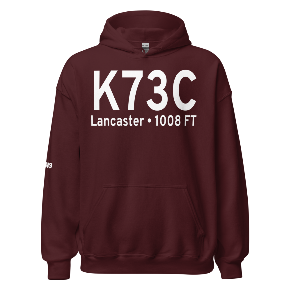 Lancaster Municipal Airport (K73C) ICAO Hoodie Sweatshirt 
