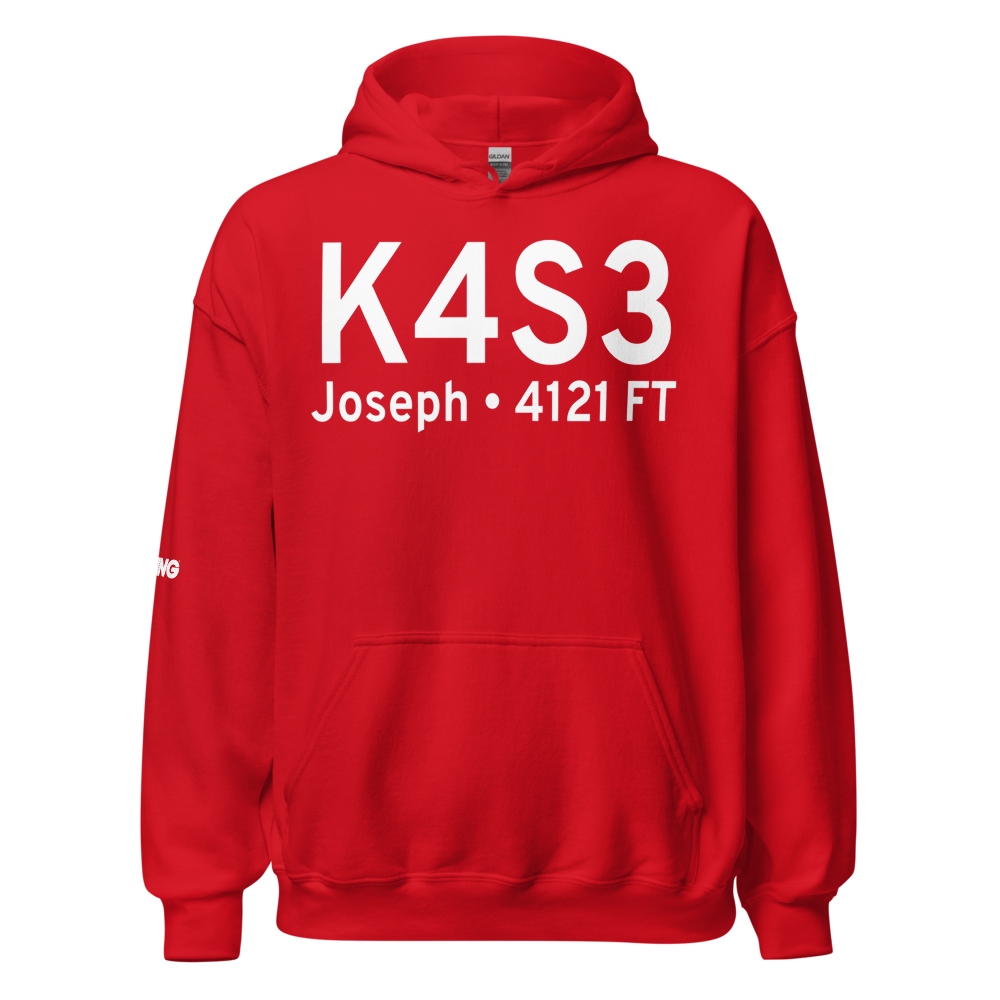 Joseph State Airport (K4S3) ICAO Hoodie Sweatshirt 