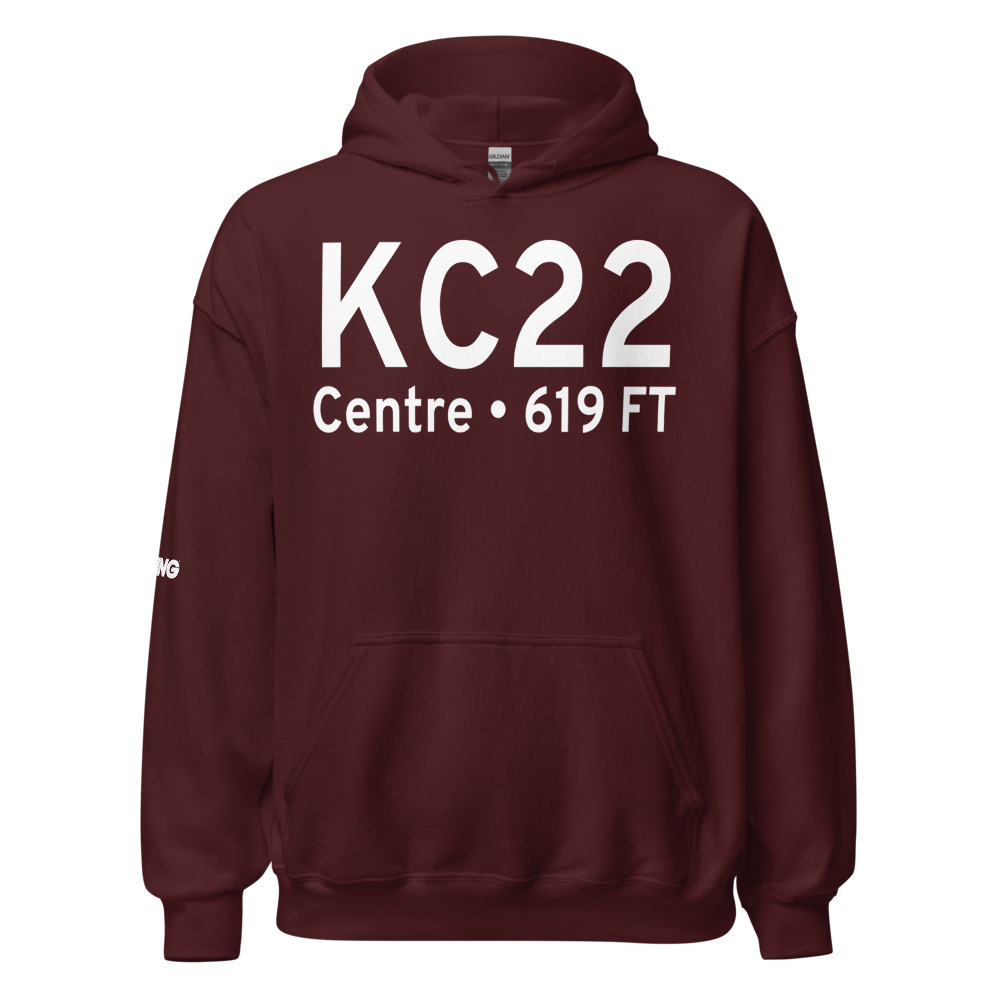 Centre Municipal Airport (KC22) ICAO Hoodie Sweatshirt 