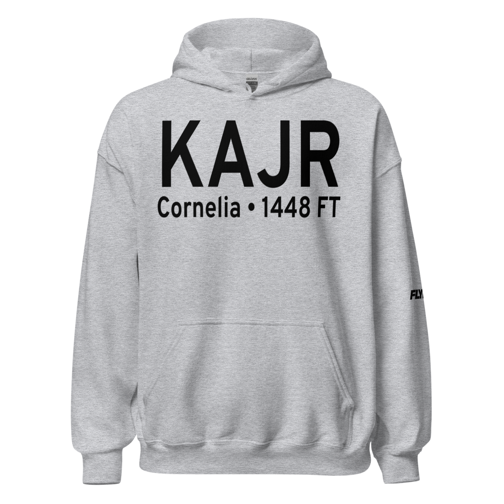 Habersham County Airport (KAJR) ICAO Hoodie Sweatshirt 