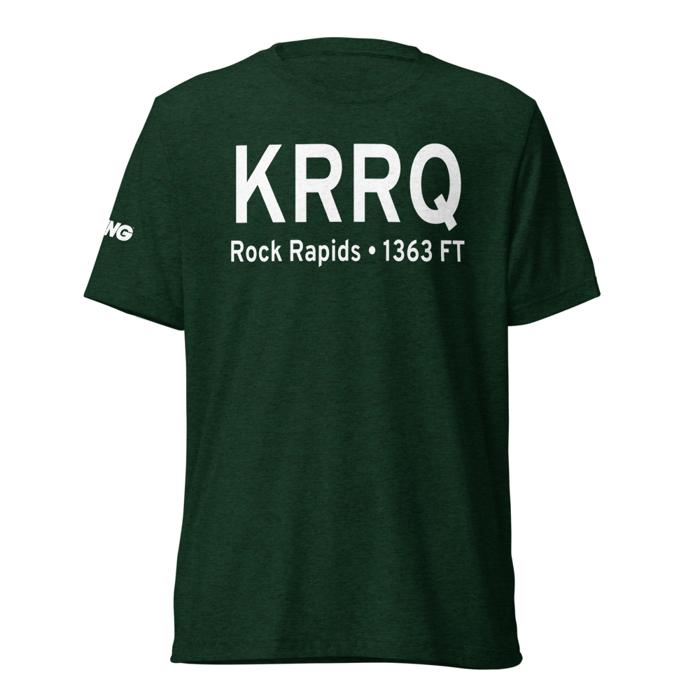 Rock Rapids Municipal Airport (KRRQ) ICAO Tri-blend T-Shirt 