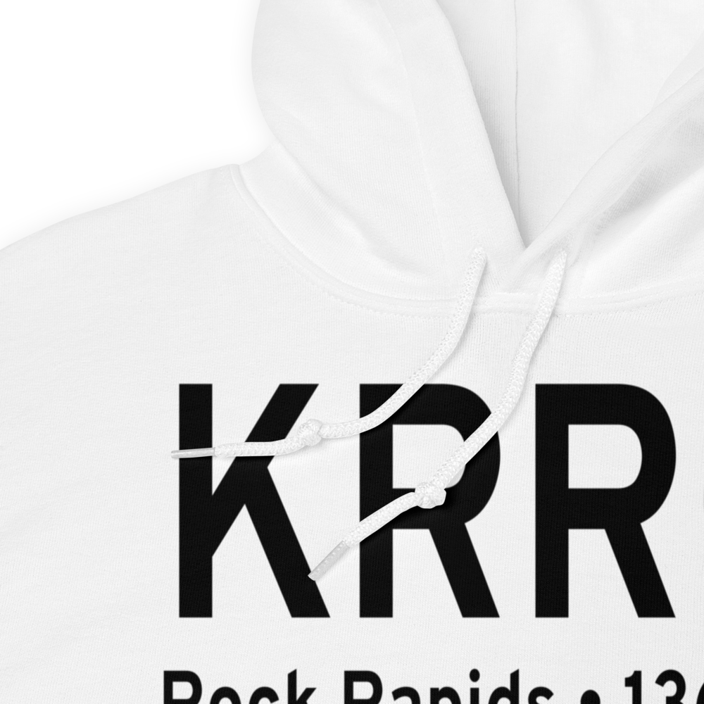 Rock Rapids Municipal Airport (KRRQ) ICAO Hoodie Sweatshirt 