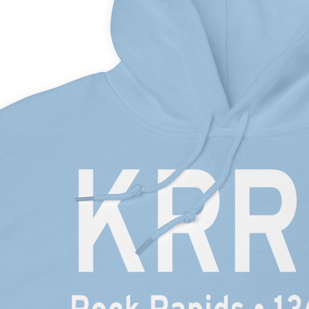 Rock Rapids Municipal Airport (KRRQ) ICAO Hoodie Sweatshirt 