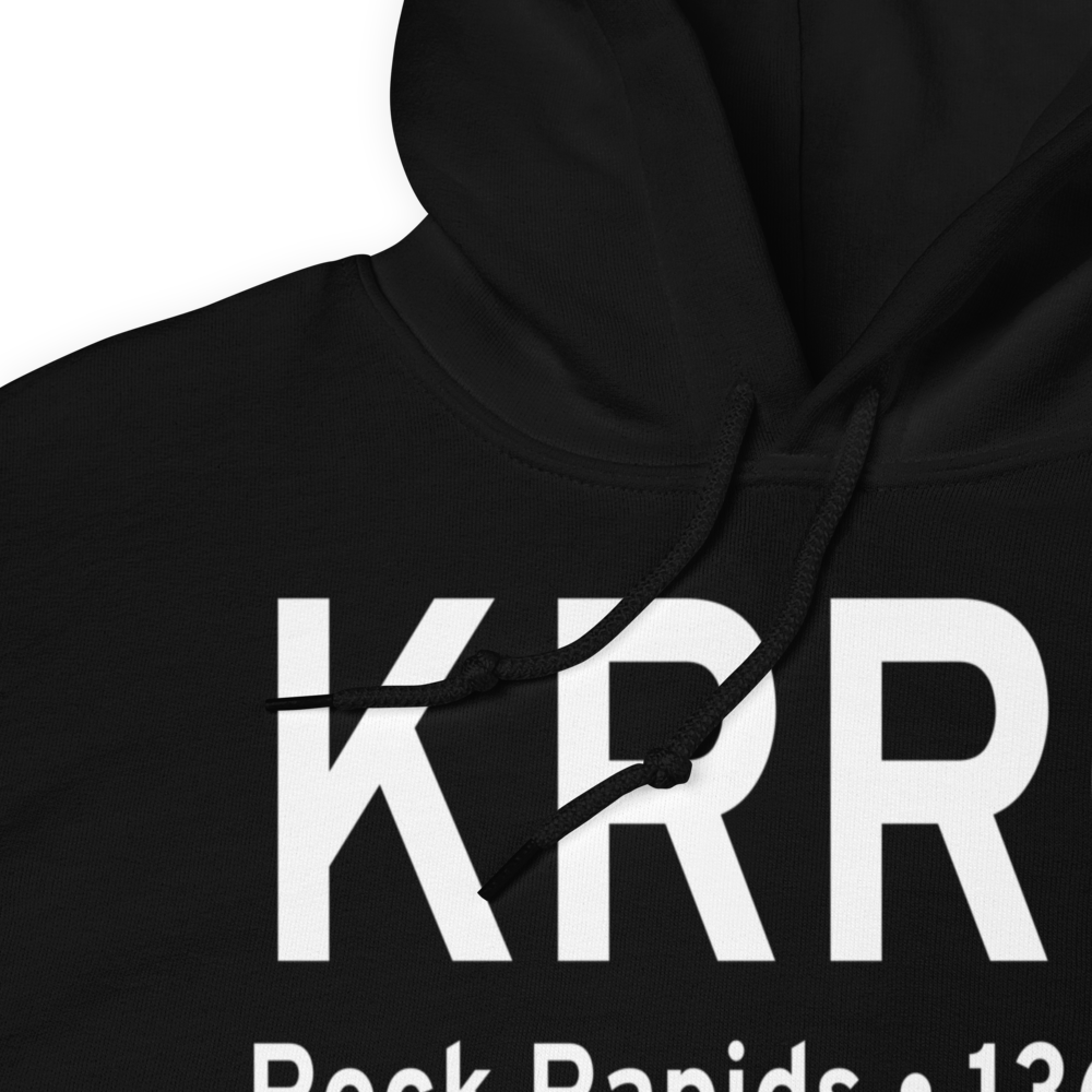 Rock Rapids Municipal Airport (KRRQ) ICAO Hoodie Sweatshirt 
