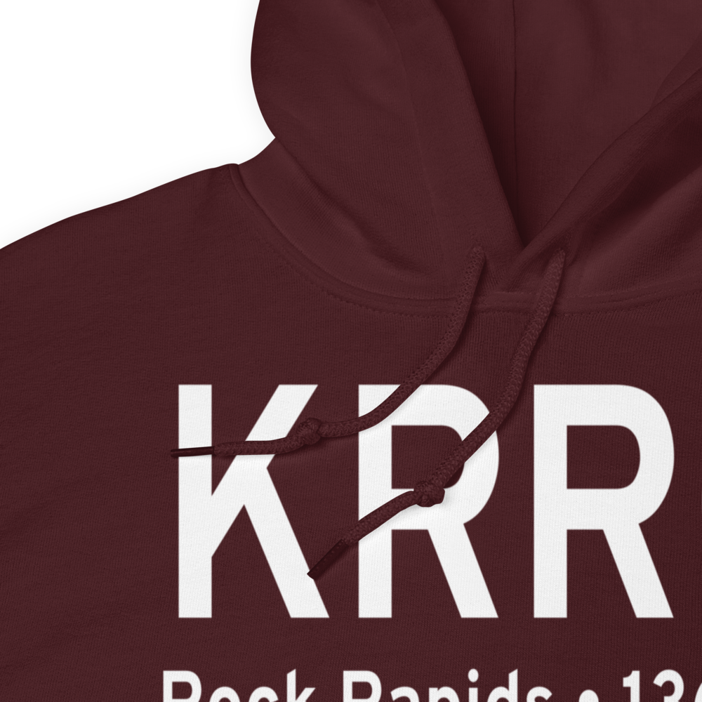 Rock Rapids Municipal Airport (KRRQ) ICAO Hoodie Sweatshirt 