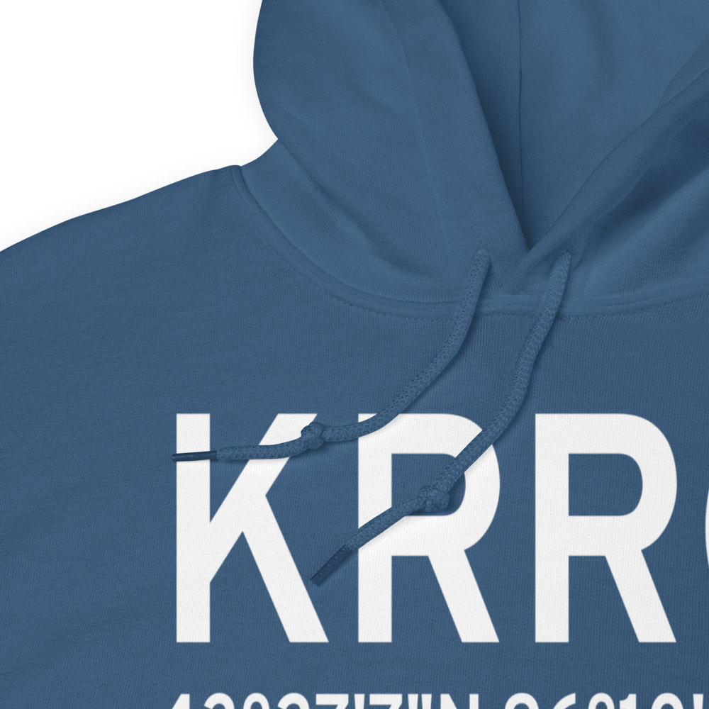 Rock Rapids Municipal Airport (KRRQ) ICAO Hoodie Sweatshirt 
