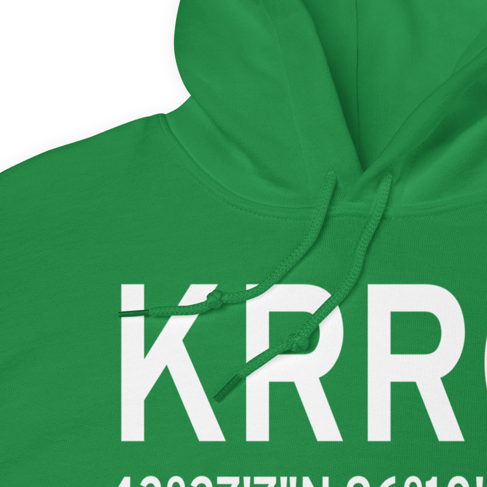 Rock Rapids Municipal Airport (KRRQ) ICAO Hoodie Sweatshirt 