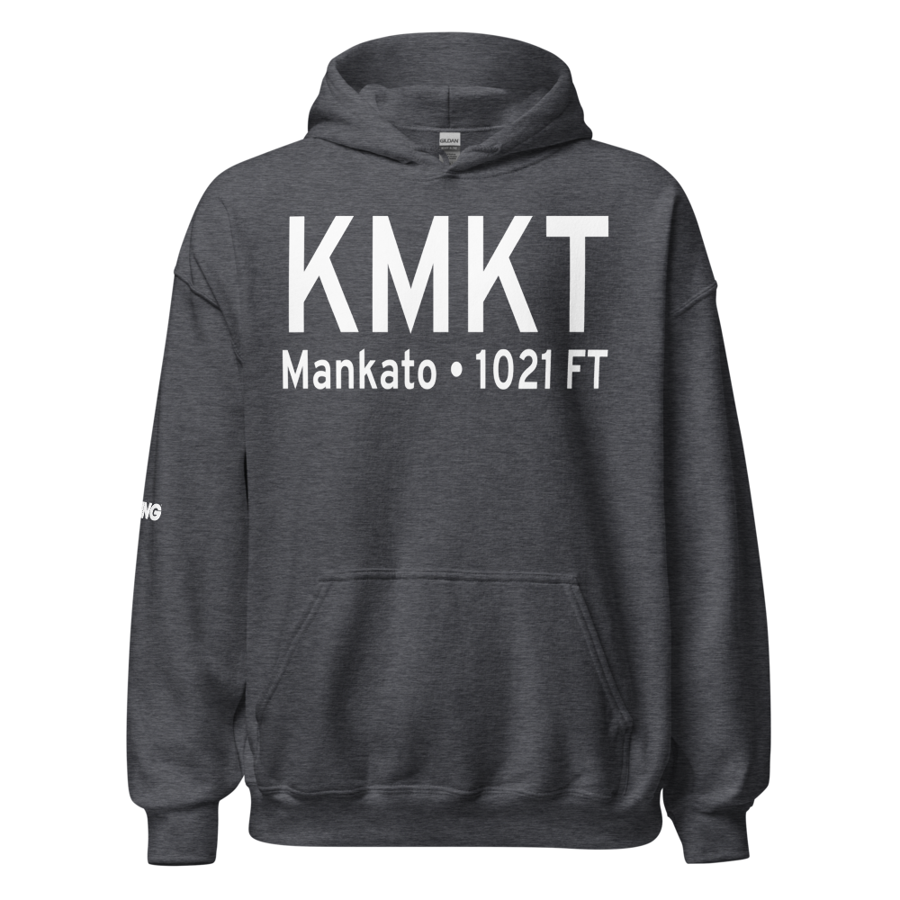 Mankato Regional Airport (KMKT) ICAO Hoodie Sweatshirt 