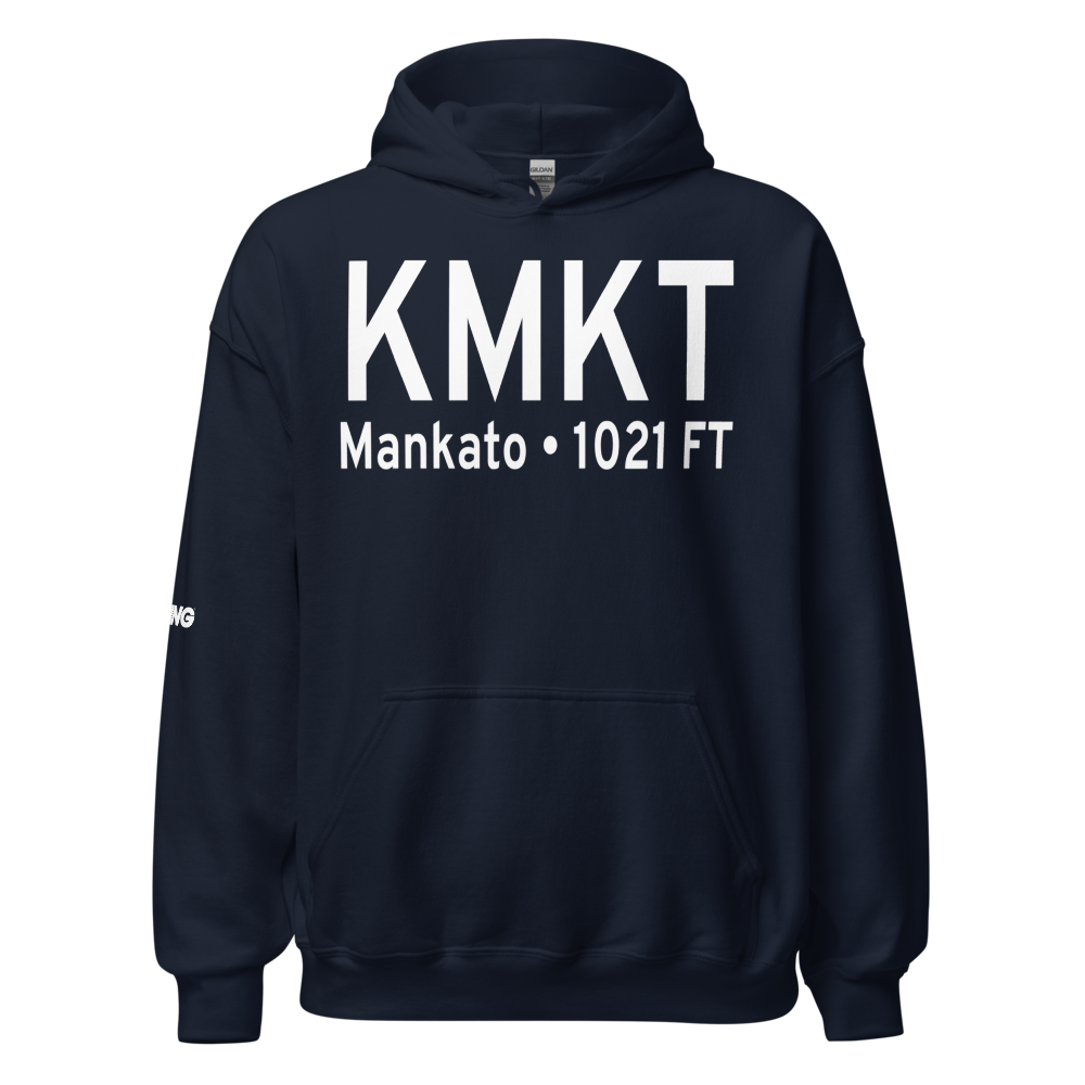 Mankato Regional Airport (KMKT) ICAO Hoodie Sweatshirt 