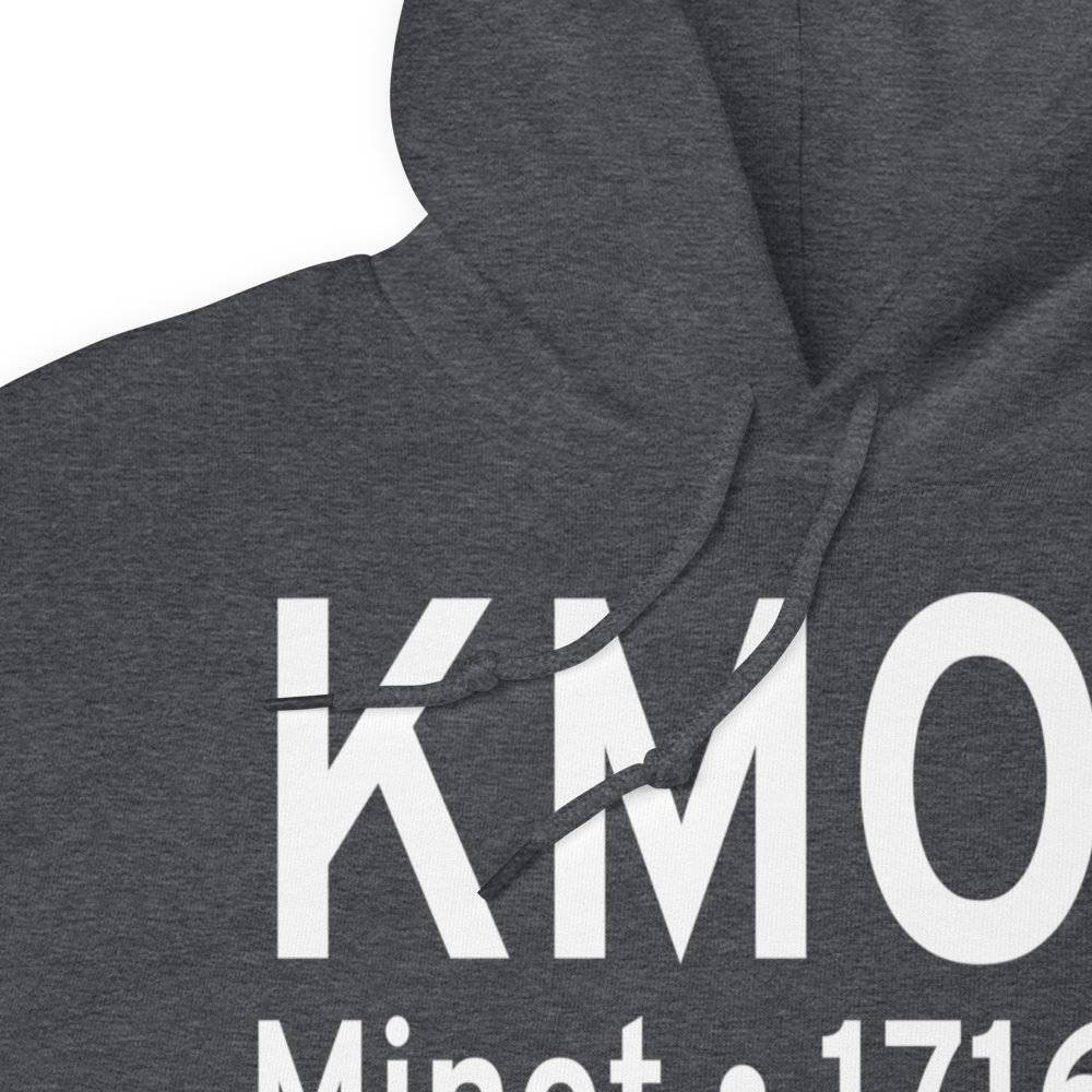 Minot International Airport (KMOT) ICAO Hoodie Sweatshirt 