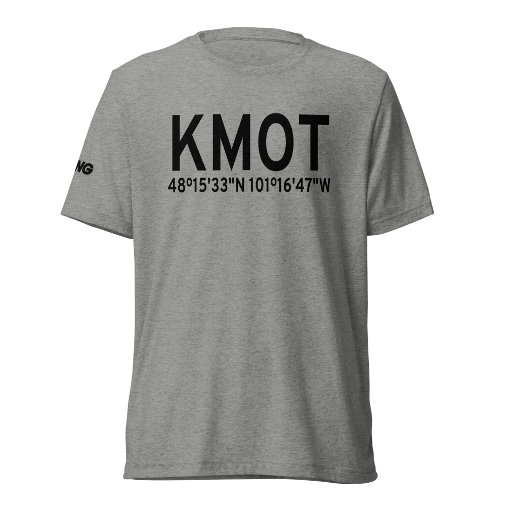 Minot International Airport (KMOT) ICAO Tri-blend T-Shirt 
