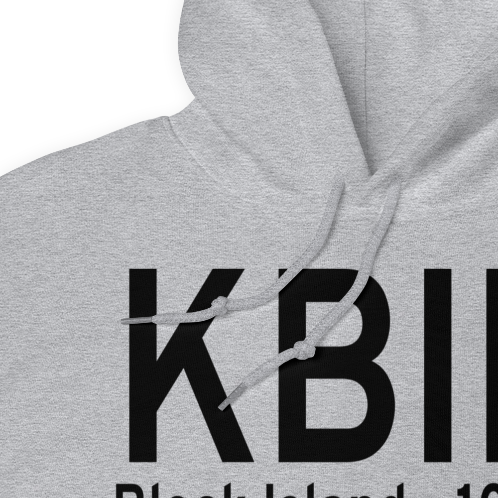 Block Island State Airport (KBID) ICAO Hoodie Sweatshirt 