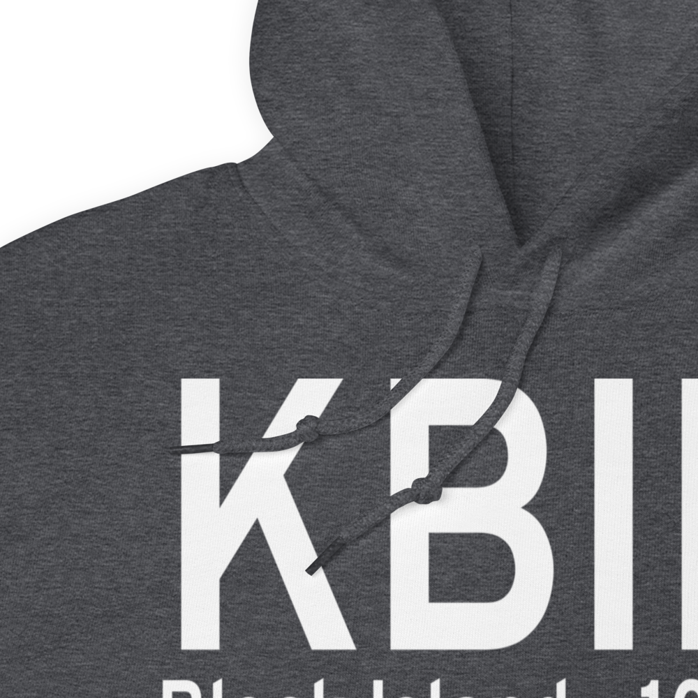 Block Island State Airport (KBID) ICAO Hoodie Sweatshirt 