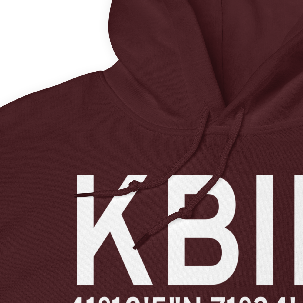 Block Island State Airport (KBID) ICAO Hoodie Sweatshirt 