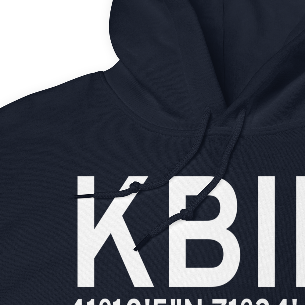 Block Island State Airport (KBID) ICAO Hoodie Sweatshirt 