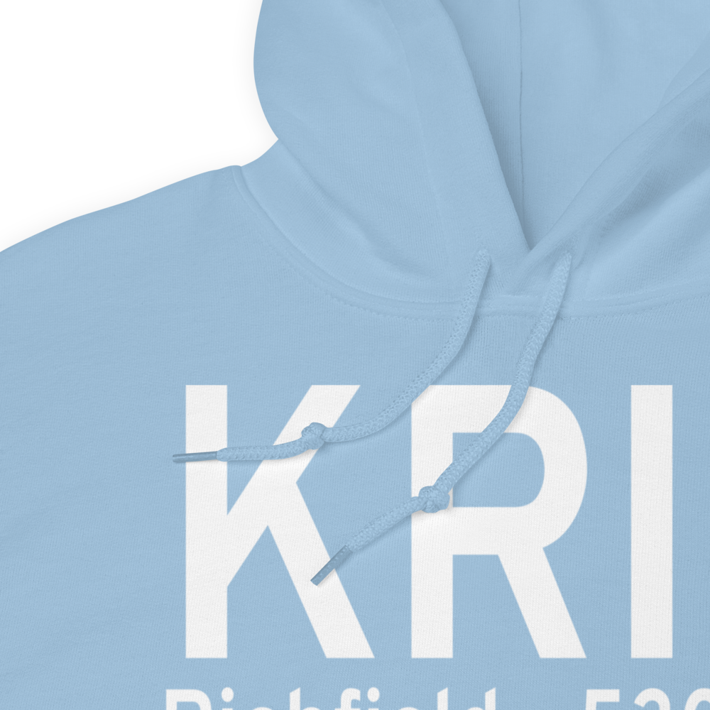 Richfield Municipal Airport (KRIF) ICAO Hoodie Sweatshirt 