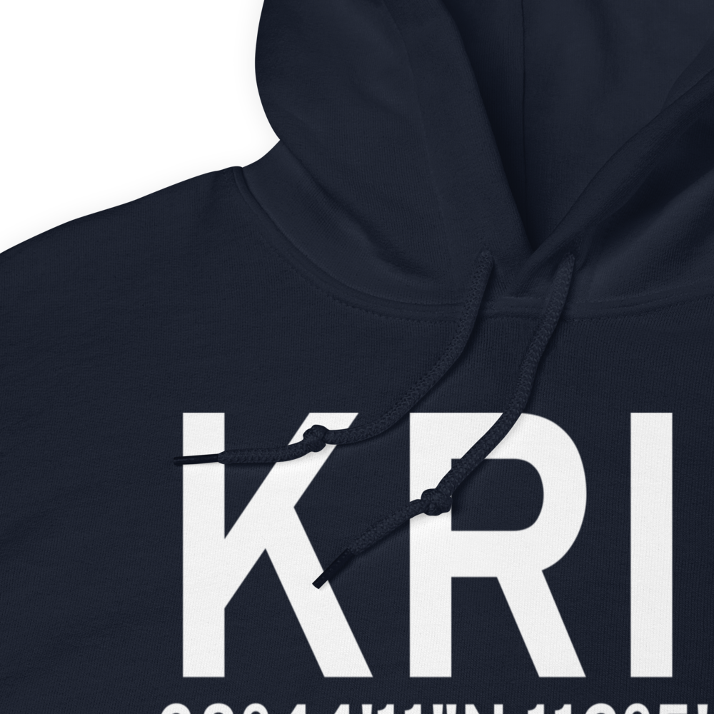 Richfield Municipal Airport (KRIF) ICAO Hoodie Sweatshirt 