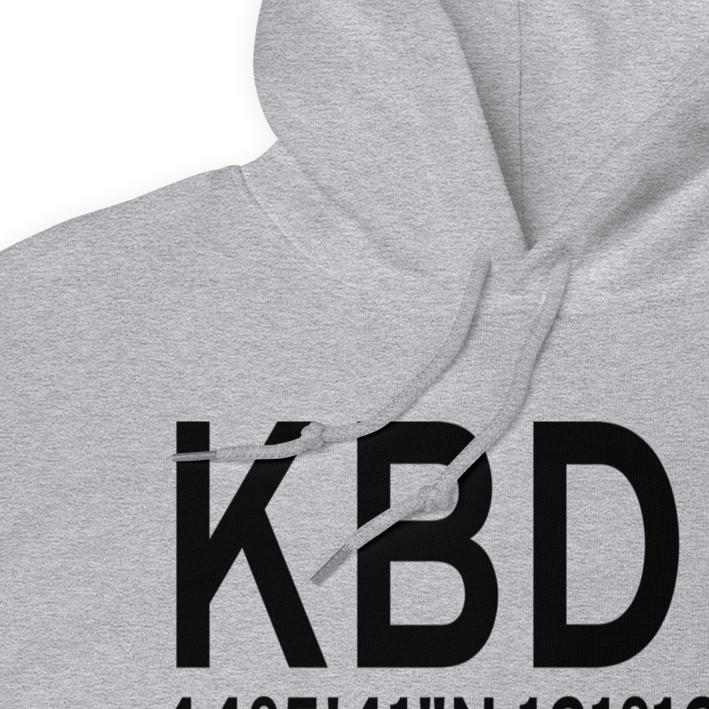 Bend Municipal Airport (KBDN) ICAO Hoodie Sweatshirt 