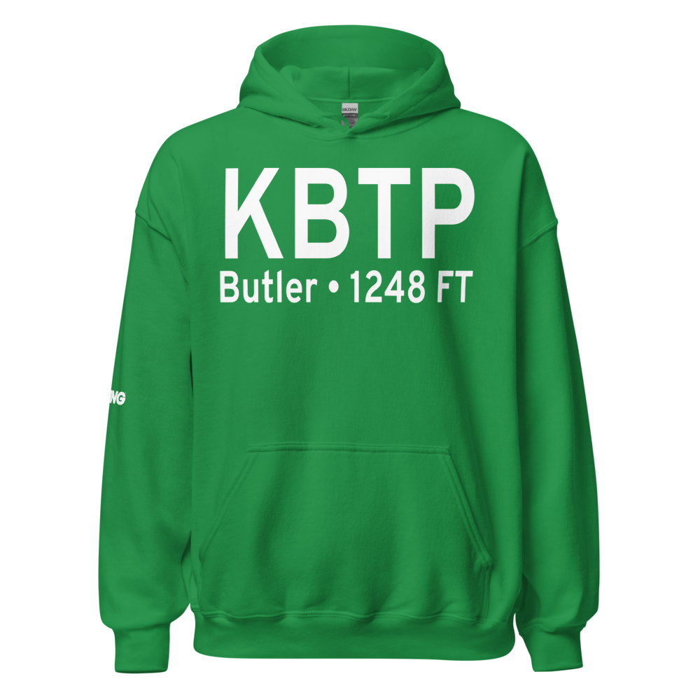 Pittsburgh/Butler Regional Airport (KBTP) ICAO Hoodie Sweatshirt 