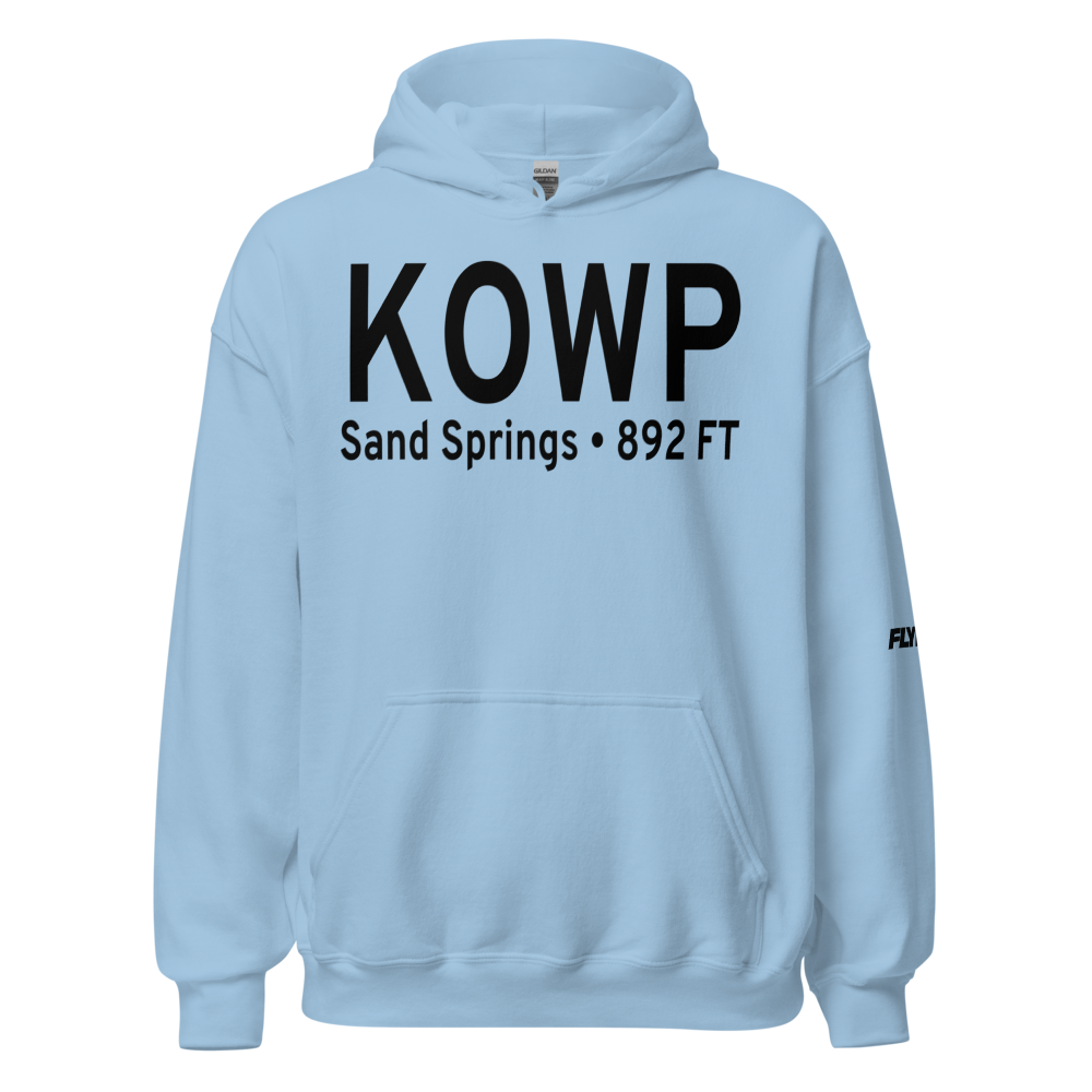 William R. Pogue Municipal Airport (KOWP) ICAO Hoodie Sweatshirt 