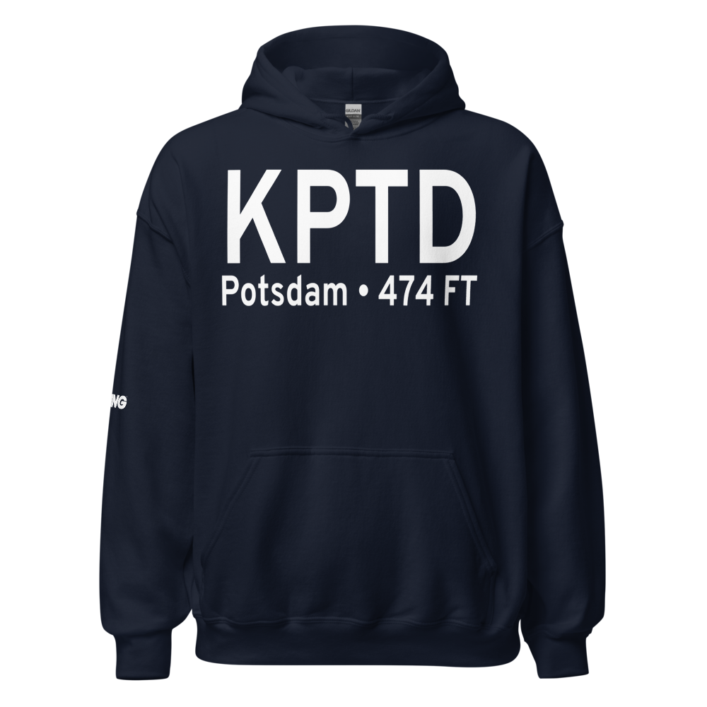 Potsdam Municipal-Damon field (KPTD) ICAO Hoodie Sweatshirt 