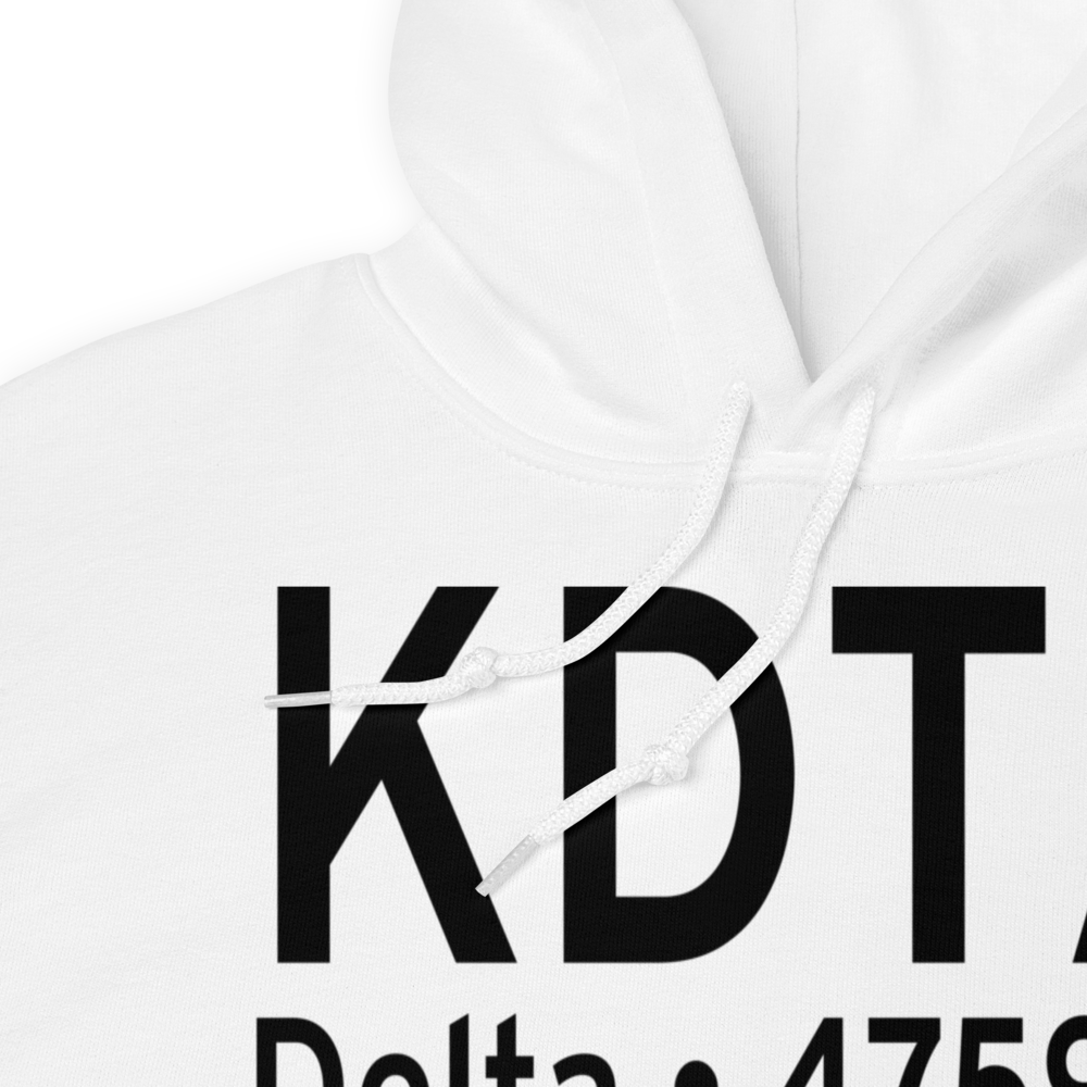 Delta Municipal Airport (KDTA) ICAO Hoodie Sweatshirt 