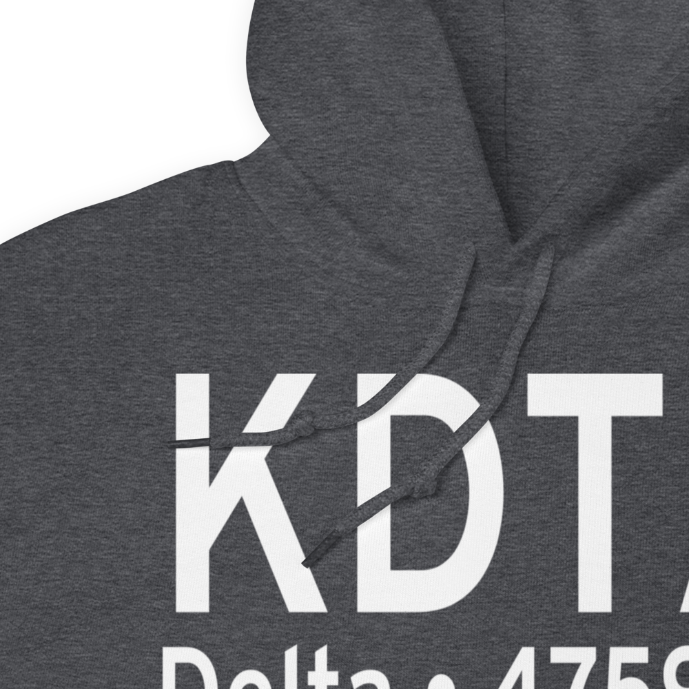 Delta Municipal Airport (KDTA) ICAO Hoodie Sweatshirt 