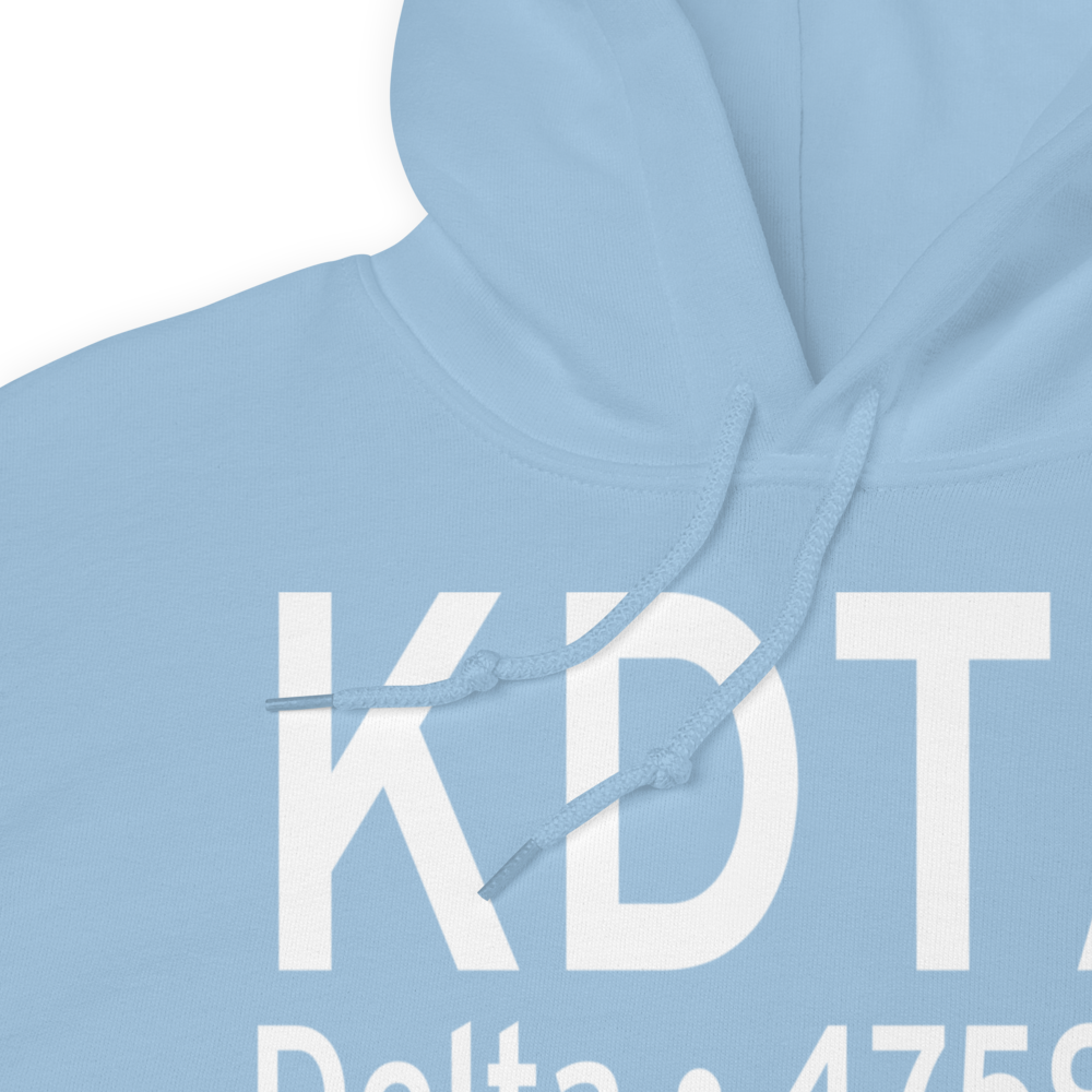 Delta Municipal Airport (KDTA) ICAO Hoodie Sweatshirt 